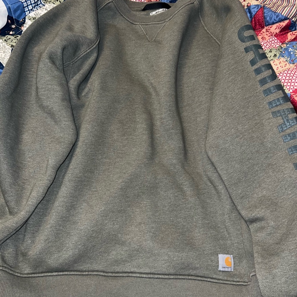 Carhartt women’s Olive Crewneck Sweater